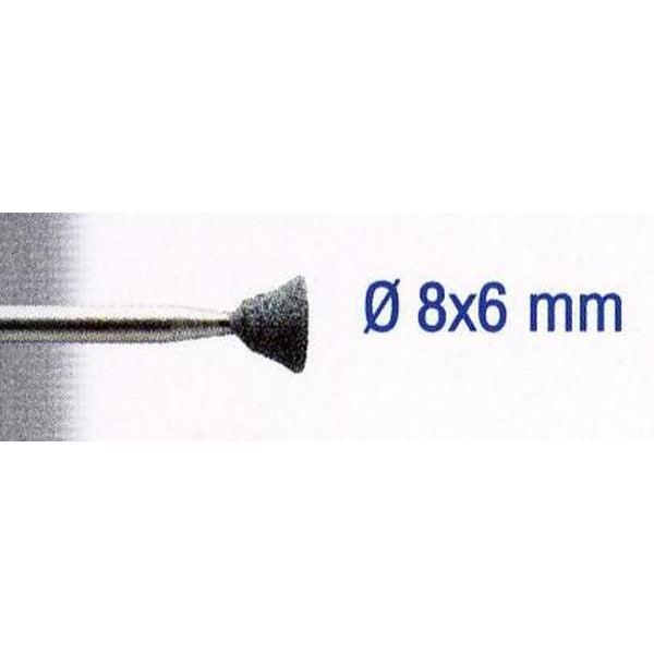 SILICON CARBIDE STONES 8X6MM.REVERSE TAPER.SH3MM.2PCS - Power Tool Traders