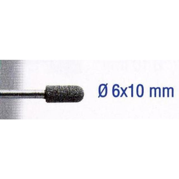 SILICON CARBIDE STONES 6X10MM.ROUND HEAD.SH3MM.2PCS - Power Tool Traders