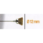 BRASS CUP BRUSH 12MM.SH 2.35MM - Power Tool Traders