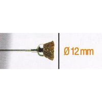 BRASS CUP BRUSH 12MM.SH 2.35MM - Power Tool Traders