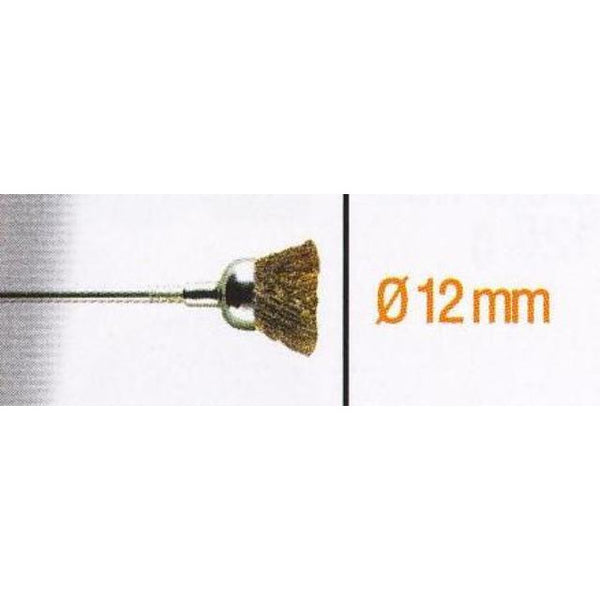 BRASS CUP BRUSH 12MM.SH 2.35MM - Power Tool Traders
