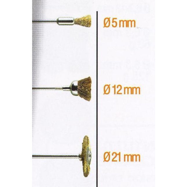 ASSORTED BRASS BRUSHES. 3PCS - Power Tool Traders