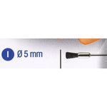 BLACK BRISTLE END WIRE BRUSH 5MM. SH.2.35MM - Power Tool Traders