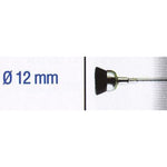 BLACK BRISTELL CUP BRUSH 12MM. SH.2.35MM - Power Tool Traders