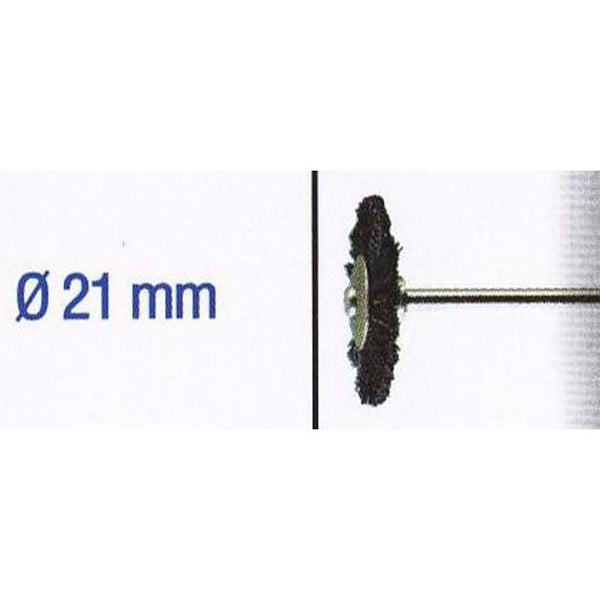BLACK BRISTLE WHEEL BRUSH 21MM. SH.2.35MM - Power Tool Traders