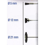 ASSORTED BLACK BRISTLE BRUSHES. 3PCS - Power Tool Traders