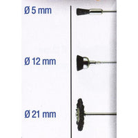 ASSORTED BLACK BRISTLE BRUSHES. 3PCS - Power Tool Traders