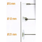 ASSORTED WHITE NYLON BRUSHES. 3PCS - Power Tool Traders