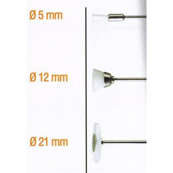 ASSORTED WHITE NYLON BRUSHES. 3PCS - Power Tool Traders