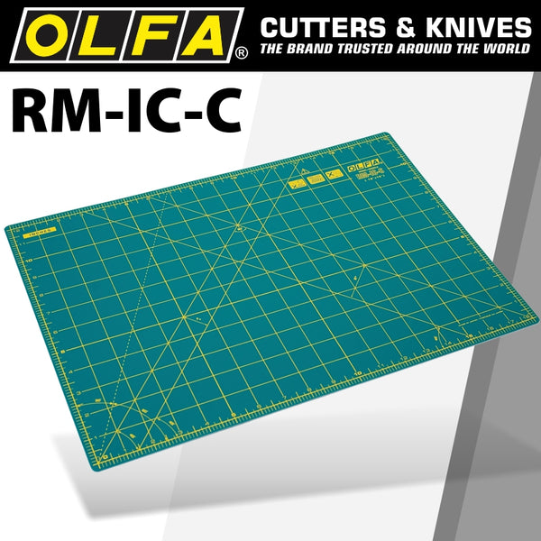 OLFA MAT ROTARY 450 X 300MM METRIC & INCH DOUBLE SIDED - Power Tool Traders