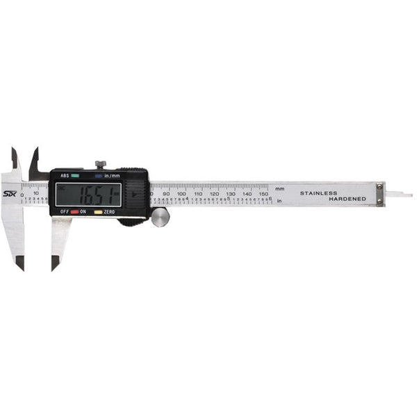 VERNIER DIGITAL 150MM S/STEEL 0.01MM ACC. ABS FUNC. IP54 METRIC / INCH - Power Tool Traders