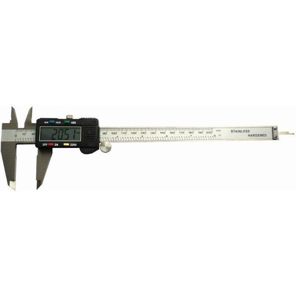 VERNIER DIGITAL 4 KEY 150MM S/STEEL 0.01MM ACC. ABS FUNC. METRIC / IN - Power Tool Traders