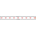 WHITE ARROW DOWN - 800MM X 80MM SOCIAL DISTANCING STRIPS