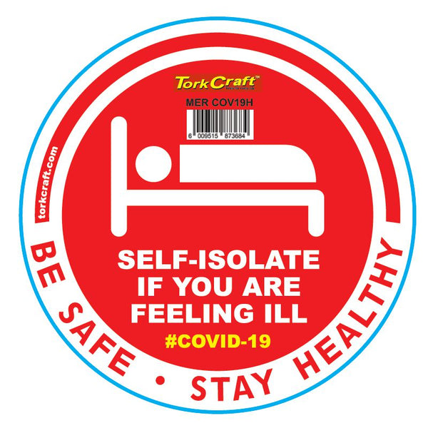 RED SELF ISOLATE - 170MM ROUND AWARENESS GRAPHIC