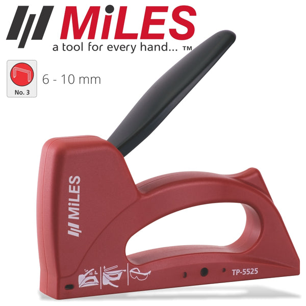 STAPLE GUN ABS BODY METAL HANDLE 22G 6-10MM JT21 STAP RELOAD IND - Power Tool Traders