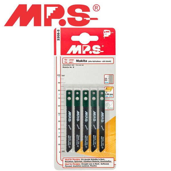 JIGSAW BLADE WOOD MAKITA SHANK 80MM 12TPI 5PK - Power Tool Traders