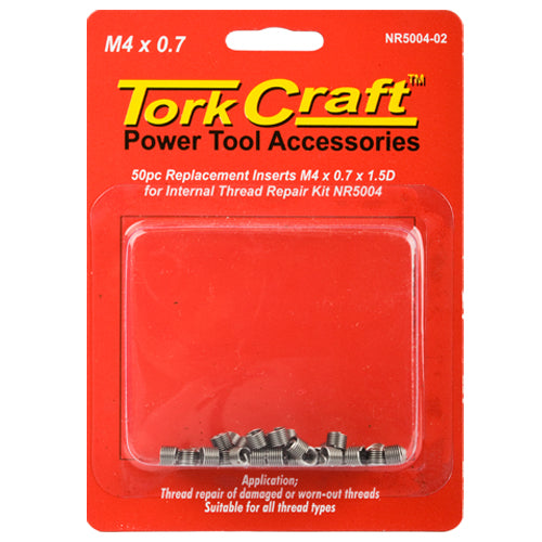THREAD REPAIR KIT M4 X 0.7 X1.5MM REPL. INSERTS FOR NR5004 - Power Tool Traders