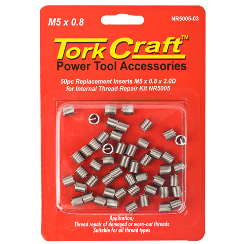 THREAD REPAIR KIT M5 X 0.8 X 2.0MM REPL. INSERTS FOR NR5005 - Power Tool Traders