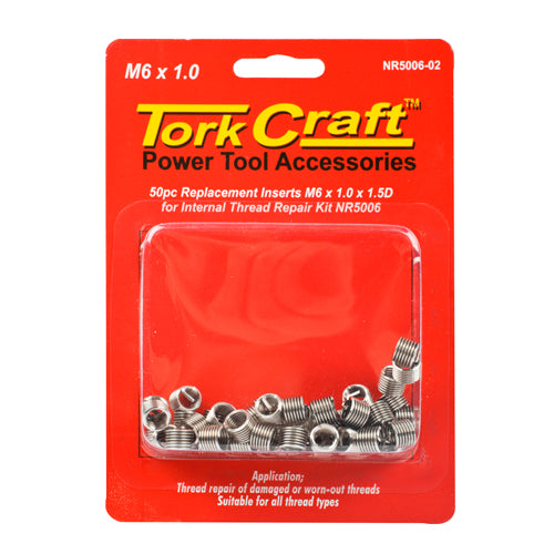 THREAD REPAIR KIT M6 X 1.0 X 1.5MM REPL. INSERTS FOR NR5006 - Power Tool Traders