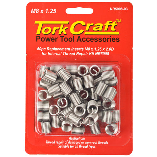 THREAD REPAIR KIT M8 X 1.25 X 2.0MM REPL. INSERTS FOR NR5008 - Power Tool Traders