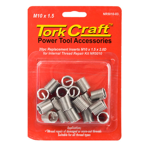 THREAD REPAIR KIT M10 X 1.5 X 2.0MM REPL. INSERTS FOR NR5010 - Power Tool Traders