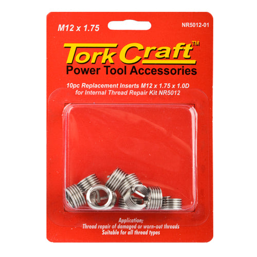 THREAD REPAIR KIT M12 X 1.75 X 1.0MM REPL. INSERTS FOR NR5012 - Power Tool Traders
