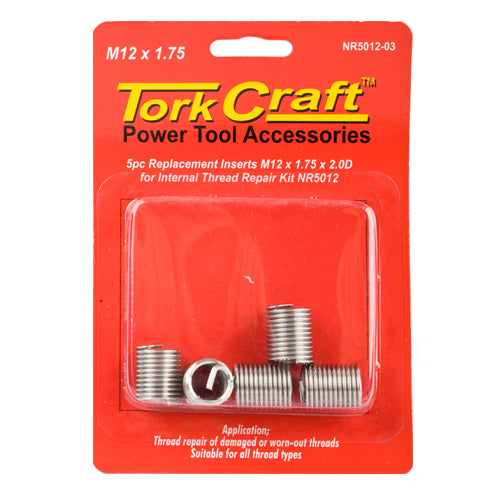 THREAD REPAIR KIT M12 X 1.75 X 2.0MM REPL. INSERTS FOR NR5012 - Power Tool Traders