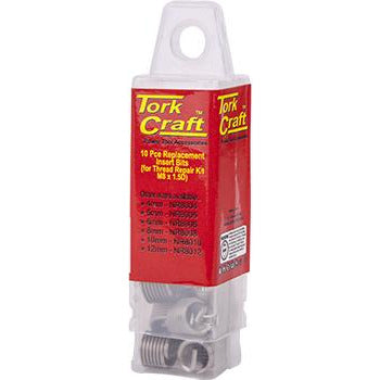 THREAD REPAIR KIT M8 X 1.5D REPLACEMENT INSERTS 10PCE - Power Tool Traders