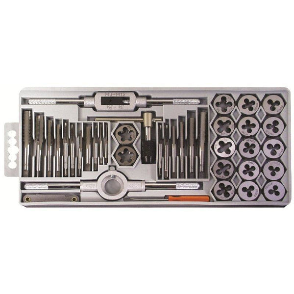 TAP & DIE SET 39PCE IN PLASTIC CASE - Power Tool Traders