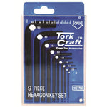 HEX KEY SET 9PC 1.5-10MM CR-V IN PLASTIC CASE - Power Tool Traders