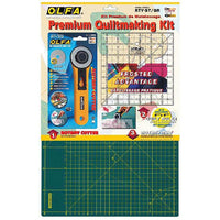 OLFA QUILTING KIT WITH ROTARY CUTTER&RULE & MAT - Power Tool Traders