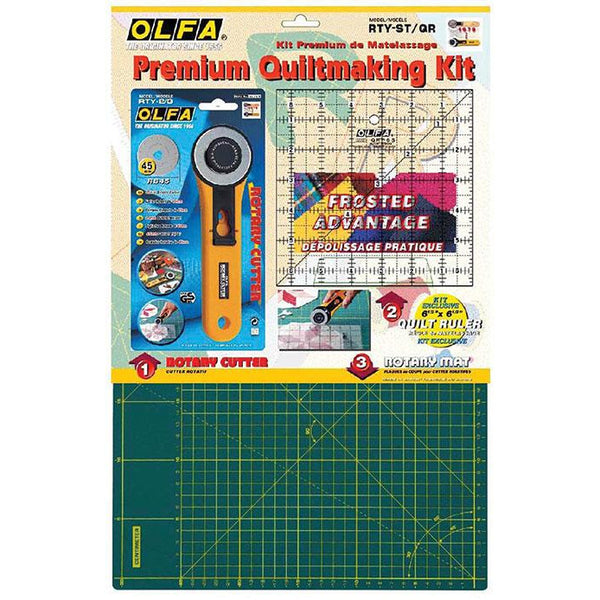 OLFA QUILTING KIT WITH ROTARY CUTTER&RULE & MAT - Power Tool Traders