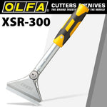 OLFA HEAVY DUTY SCRAPER 300MM WITH 0.8MM BLADE AND SAFETY BLADE COVER - Power Tool Traders