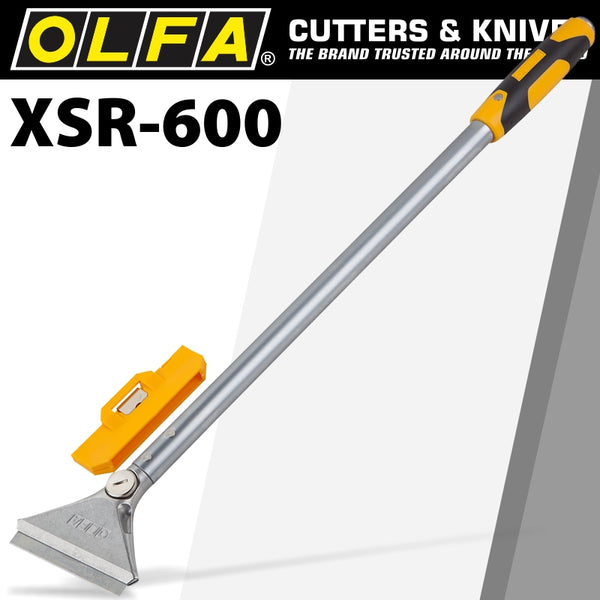 OLFA HEAVY DUTY SCRAPER 600MM WITH 0.8MM BLADE AND SAFETY BLADE COVER - Power Tool Traders