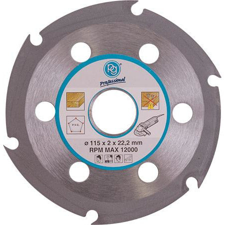 BLADE 6 TEETH 115MM FOR WOOD ON ANGLE GRINDER - Power Tool Traders