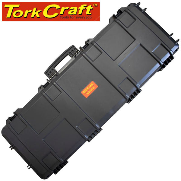 PLASTIC CASE 1040 X 350 X 130MM OD WITH FOAM BLACK RIFLE CASE WATER &