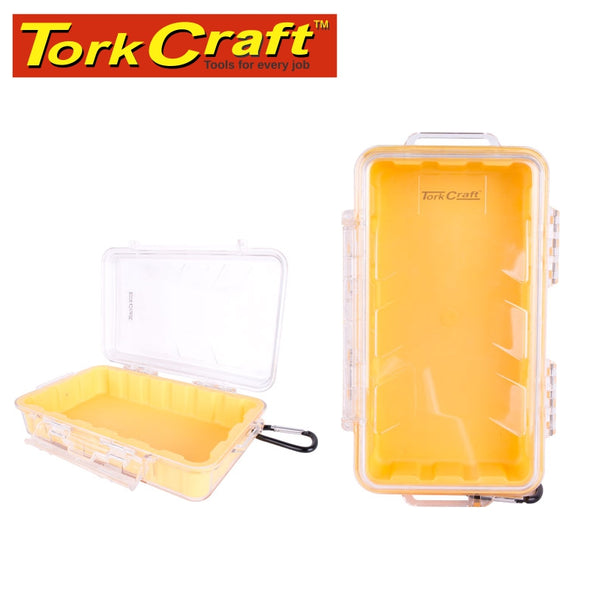 MICRO CASE YELL. 247 X 143 X 66MM SIL./LINER WITH CARABIN.CLIP - Power Tool Traders