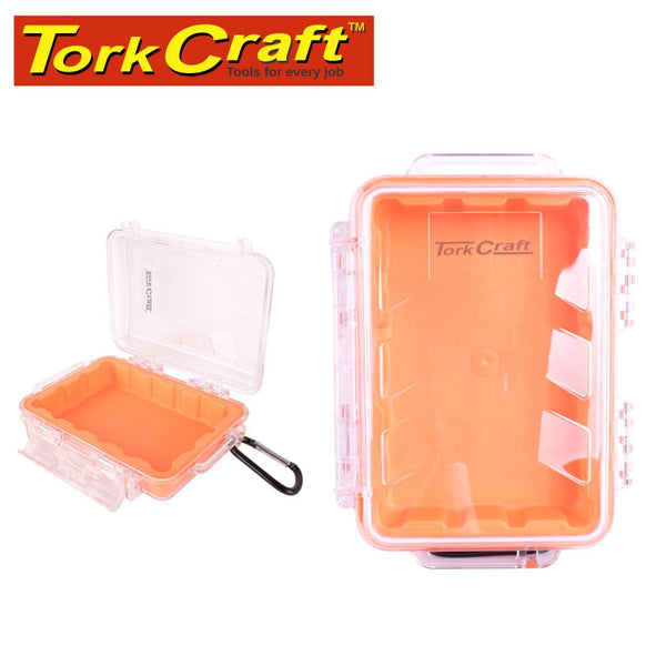 MICRO CASE ORAN.169 X 123 X 50MM SIL./LINER WITH CARABIN.CLIP - Power Tool Traders