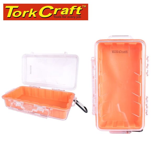 MICRO CASE ORAN.247 X 143 X 65MM SIL./LINER WITH CARABIN.CLIP - Power Tool Traders