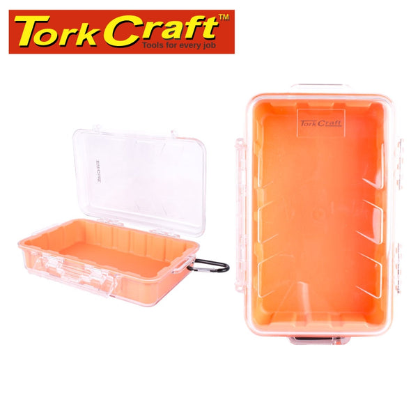 MICRO CASE ORAN.248 X 160 X 65MM SIL./LINER WITH CARABIN.CLIP - Power Tool Traders