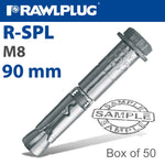 R-SPL SAFETY PLUS - LOOSE BOLT 8.0X90MM X50 PER BOX - Power Tool Traders