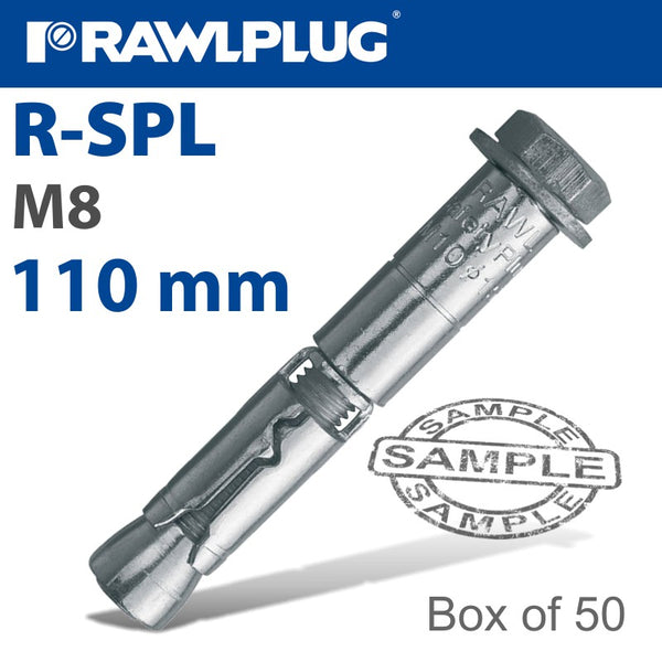 R-SPL SAFETY PLUS - LOOSE BOLT 8.0X110MM  X50 PER BOX - Power Tool Traders