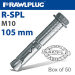 R-SPL SAFETY PLUS - LOOSE BOLT 10X105MM X50 PER BOX - Power Tool Traders