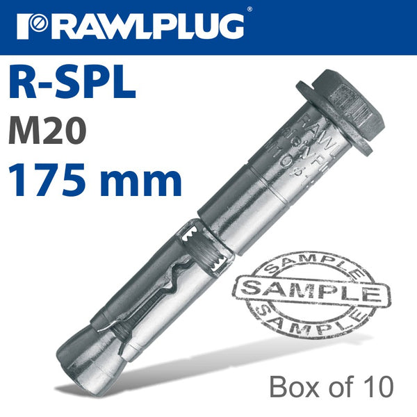 R-SPL SAFETY PLUS - LOOSE BOLT 20X175MM X10 PER BOX - Power Tool Traders
