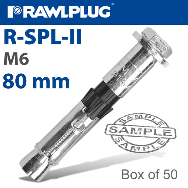 R-SPL II SAFETY PLUS - LOOSE BOLT M6X80MM X50 PER BOX - Power Tool Traders