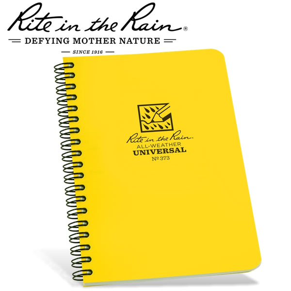 RITE IN THE RAIN SIDE SPIRAL NOTEBOOK YELLOW - Power Tool Traders