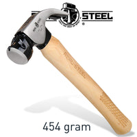 HAMMER CLAW CURVED 450G 16OZ HICK. WOOD HANDLE - Power Tool Traders