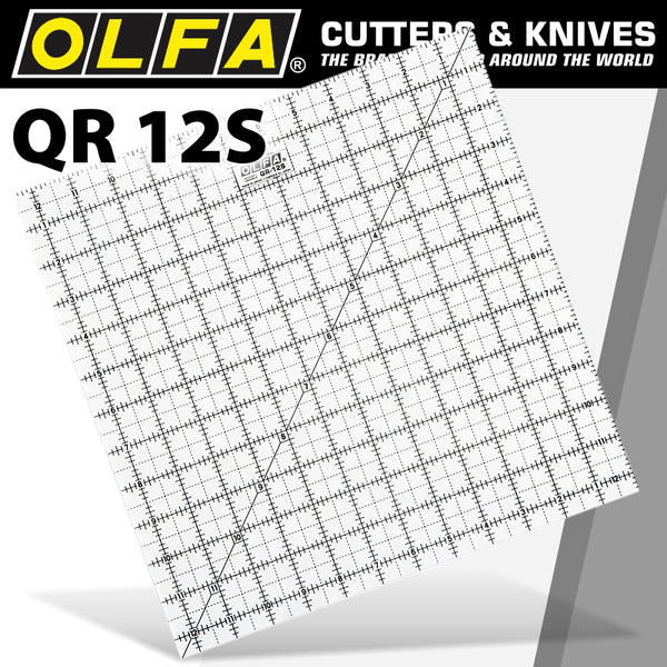QUILT RULER IMPERIAL 12IN X 12IN - Power Tool Traders