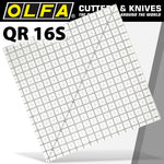 QUILT RULER 16' X 16' SQUARE WITH GRID - Power Tool Traders