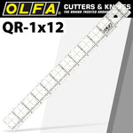 QUILT RULER 1' X 12' WITH GRID - Power Tool Traders